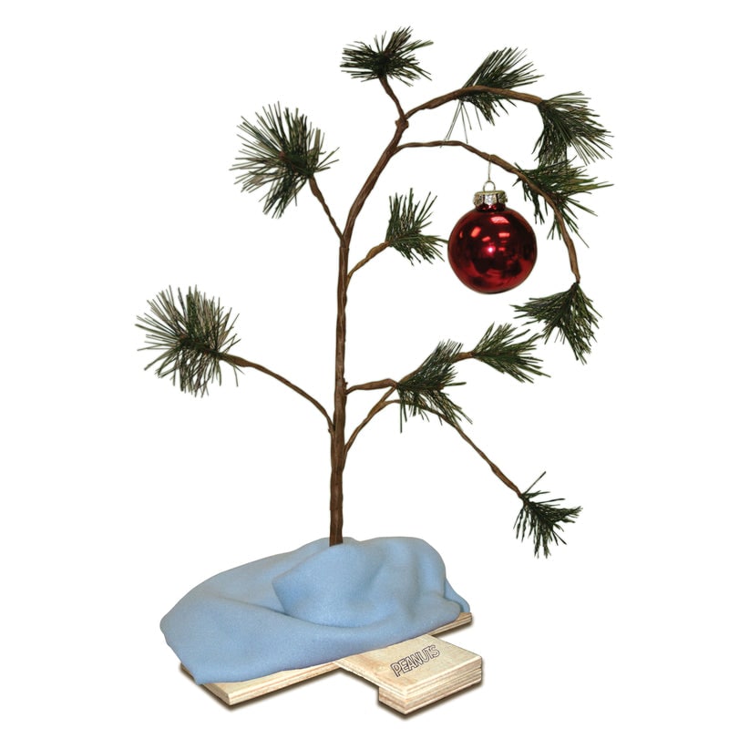 Product Works Green Charlie Brown Tree Indoor Christmas Decor 24 in.