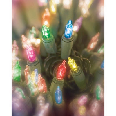 Celebrations Incandescent Mini Multicolored 300 ct String Christmas Lights 62 ft.