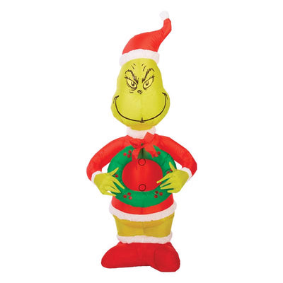 Gemmy Airblown 3.5 ft. Santa Grinch Inflatable