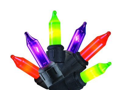 Celebrations Multicolored 4 in. Incandescent Prelit Halloween Lights