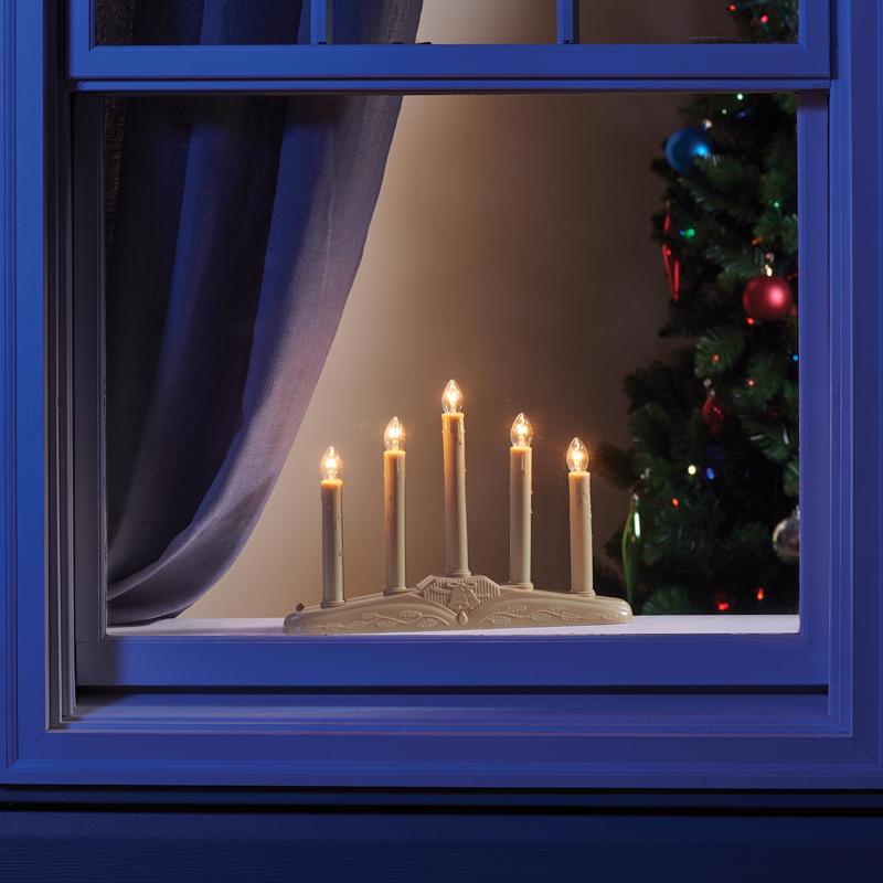 Celebrations Incandescent Clear/White Candolier Indoor Christmas Decor