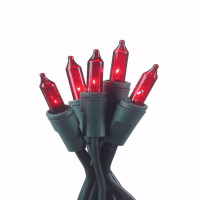 Celebrations Incandescent Mini Red 100 ct String Christmas Lights 20 ft.