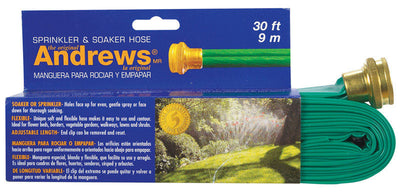 Andrews 1 in. D X 30 ft. L Sprinkler/Soaker Hose Green 