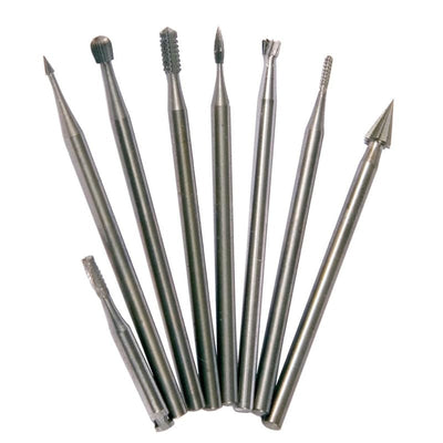 Anvil 1 in. FPT X 1/2 in. D FPT Galvanized Malleable Iron Elbow Forney Assorted Mini Burr Set Steel 8 pc 