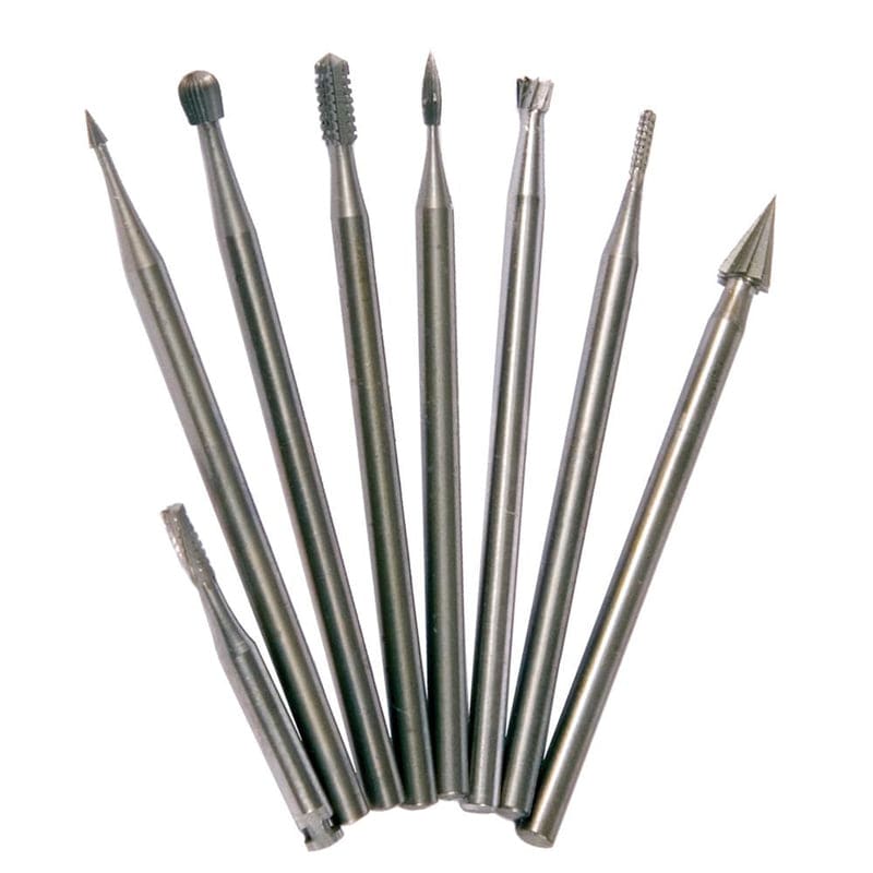 Anvil 1 in. FPT X 1/2 in. D FPT Galvanized Malleable Iron Elbow Forney Assorted Mini Burr Set Steel 8 pc 