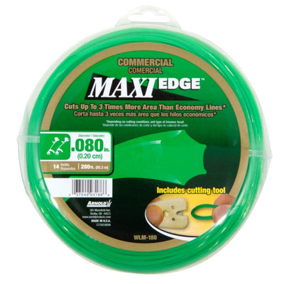 Arnold Maxi Edge Commercial Grade .065 in. D X 440 ft. L Trimmer Line Arnold Maxi Edge Commercial Grade .080 in. D X 280 ft. L Trimmer Line 