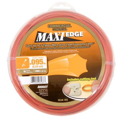 Arnold Maxi Edge Commercial Grade .095 in. D X 200 ft. L Trimmer Line 
