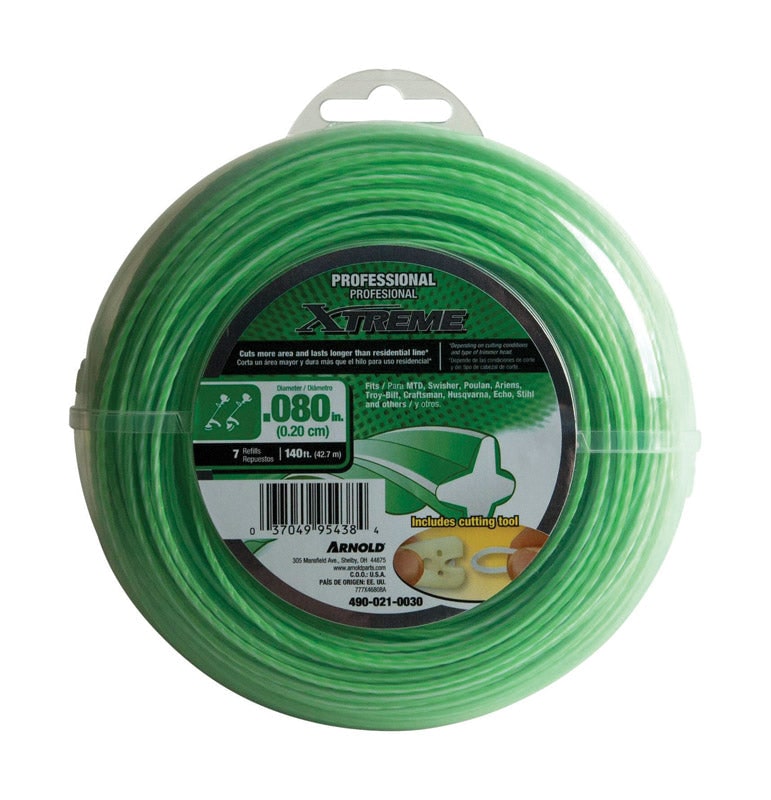 Arnold Xtreme Professional Grade 0.080 in. D X 140 ft. L Trimmer Line 