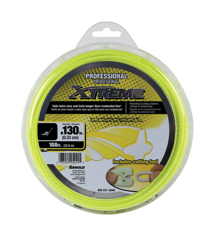 Arnold Xtreme Professional Grade 0.130 in. D X 108 ft. L Trimmer Line 