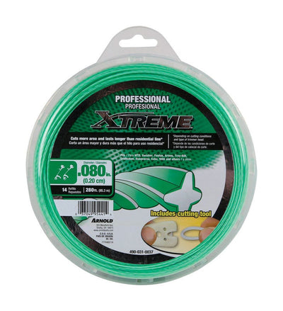 Arnold Xtreme Professional Grade 0.155 in. D X 109 ft. L Trimmer Line Arnold Xtreme Professional Grade 0.095 in. D X 200 ft. L Trimmer Line Arnold Xtreme Professional Grade 0.080 in. D X 280 ft. L Trimmer Line 
