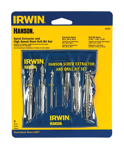Arrow T50 3/8 in. W X 3/8 in. L 18 Ga. Flat Crown Heavy Duty Staples 1000 pk Irwin Hanson 13/32 in. High Speed Steel Bolt Extractor Set 7 in. 6 pc 