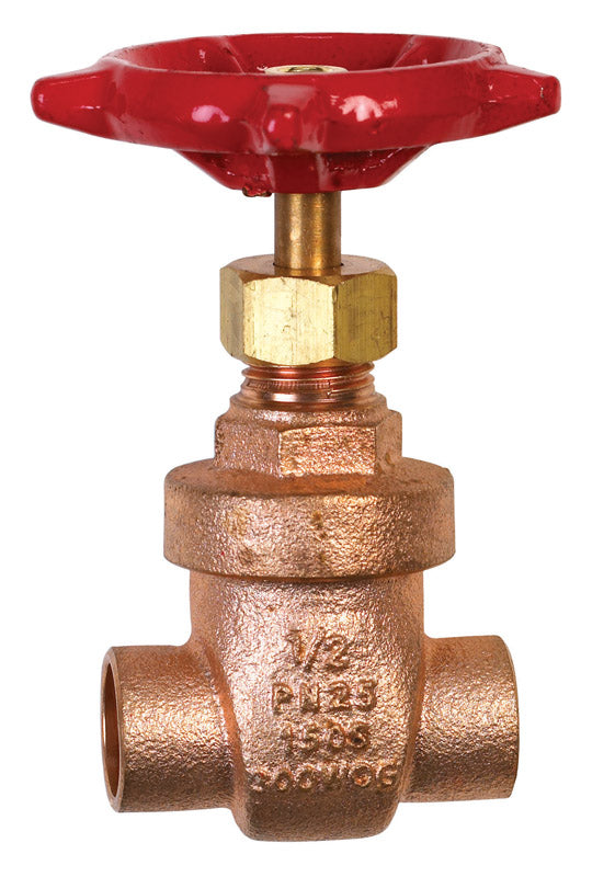 BK Products ProLine 1/2 in. Sweat Brass Gate Valve 