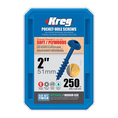 Better Living Facet 3.38 in. H X 1.25 in. W X 1.5 in. L Matte Black Bath Hook Kreg No. 8 X 2 in. L Square Blue-Kote Pocket-Hole Screw 250 ct 