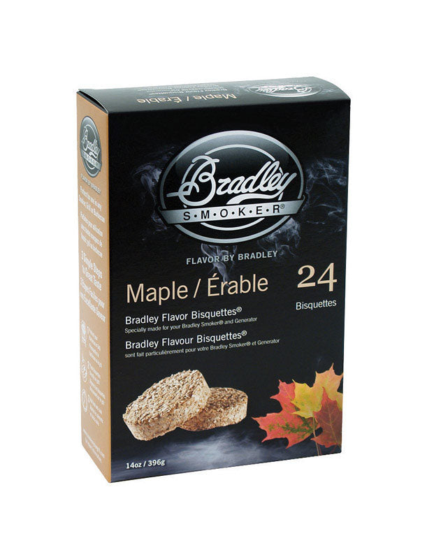 Bradley Smoker All Natural Maple All Natural Wood Bisquettes 24 pk 