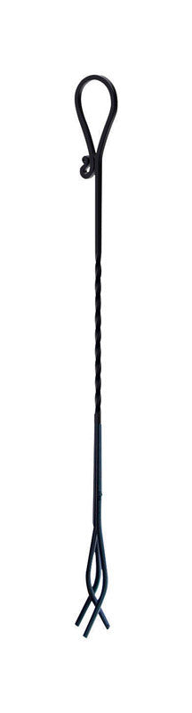 Brinks Commercial Matte Black Passage Lever 2 in. Panacea Black Powder Coated Steel Fireplace Tongs 