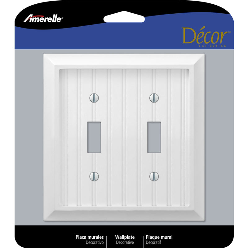 Bryson CitruSafe Grill Brush 6 in. L X 3 in. W 1 pk Amerelle Cottage White 2 gang Wood Toggle Wall Plate 1 pk 