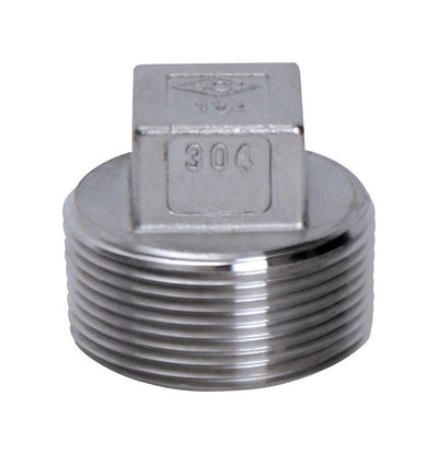 Bussmann 6.25 amps T-Type Plug 1 pk Smith-Cooper 1-1/4 in. MPT Stainless Steel Square Head Plug 