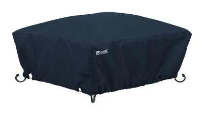 Classic Accessories 12 in. H X 36 in. W X 36 in. L Black Polyester Fire Pit Cover 