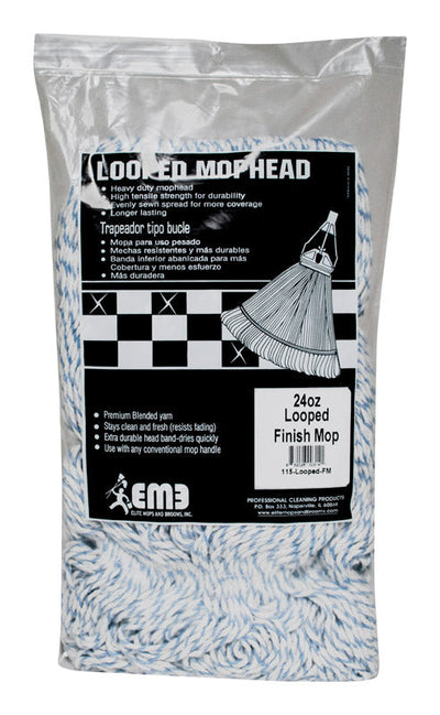 Command Medium Plastic Wire Hooks 2.17 in. L 2 pk Elite Mops and Brooms 24 oz Looped Cotton/Synthetic Blend Mop Refill 