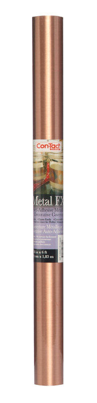 Con-Tact Metal FX 6 ft. L X 18 in. W Copper Shelf Liner 