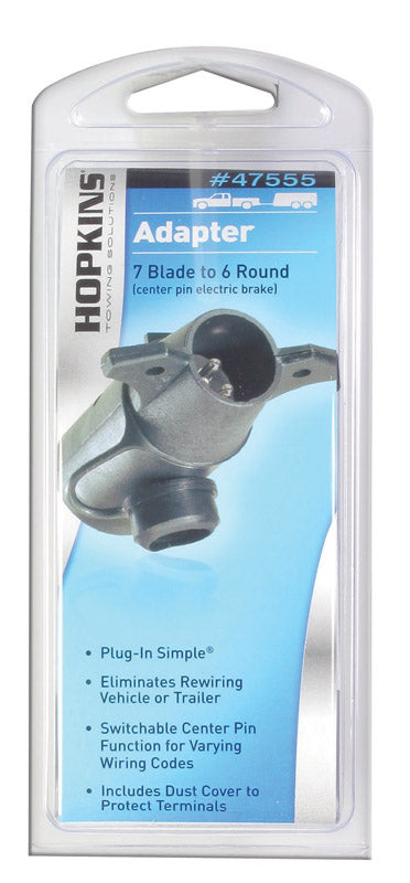 Danco Chrome Silver/White Plastic Lotion/Soap Dispenser Hopkins 7 Blade to 6 Round Trailer Adapter 