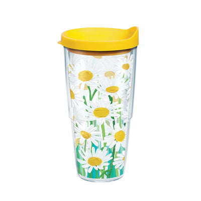 Gilmour 5/8 in. Metal Threaded Male Hose Shut-off Valve Tervis 24 oz White Daisies Multicolored BPA Free Tumbler with Lid 