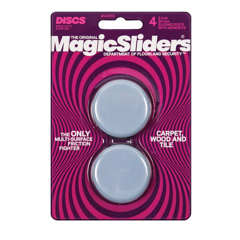 Gorilla High Strength Glue Super Glue 0.35 oz Magic Sliders Gray 2 in. Plastic Sliding Discs 4 pk 