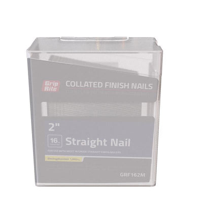 Grip-Rite 2 in. 16 Ga. Straight Strip Electro Galvanized Finish Nails 1000 pk 