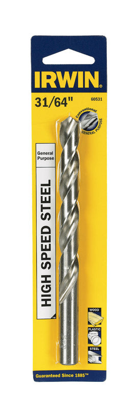 Grip-Rite L-Style 1/4 in. W X 3/4 in. L 18 Ga. Narrow Crown Staples 5000 pk Reese Towpower Tactical 5/8 in. Hitch Pin and Clip Irwin 31/64 in. X 5-7/8 in. L High Speed Steel Drill Bit 1 pc 