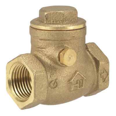 Homewerks 1/2 in. FIP X 1/2 in. FIP Brass Stop Valve Homewerks 1/2 in. D X 1/2 in. D FIP Brass Swing Check Valve 