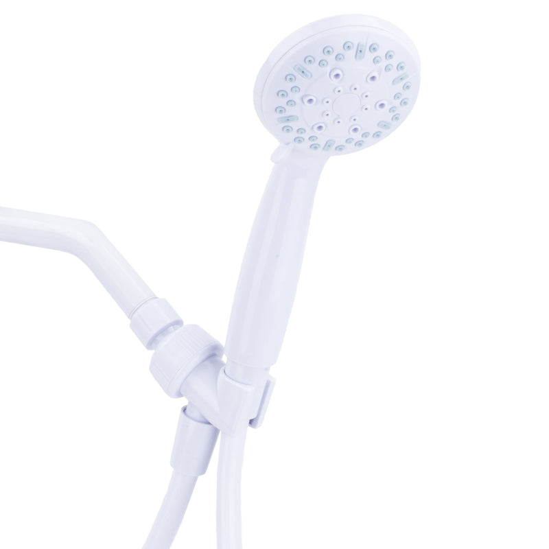 Homewerks Exquisite White Plastic 3 settings Handheld Showerhead 1.8 gpm 