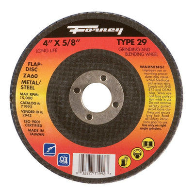 Ideal Tridon 4-1/4 in. 4-9/16 in. SAE 425 Hose Clamp Stainless Steel Band T-Bolt Forney 4 in. D X 5/8 in. in. Zirconia Aluminum Oxide Flap Disc 80 Grit 1 pc Forney 4 in. D X 5/8 in. Zirconia Aluminum Oxide Flap Disc 60 Grit 1 pc 