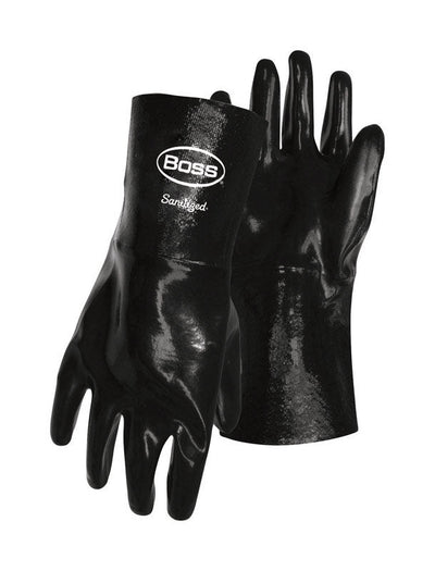 Intex Multicolored Vinyl Inflatable Color Whirl Floating Tube Boss Chemguard Plus Men's Indoor/Outdoor Chemical Gloves Black L 1 pair 