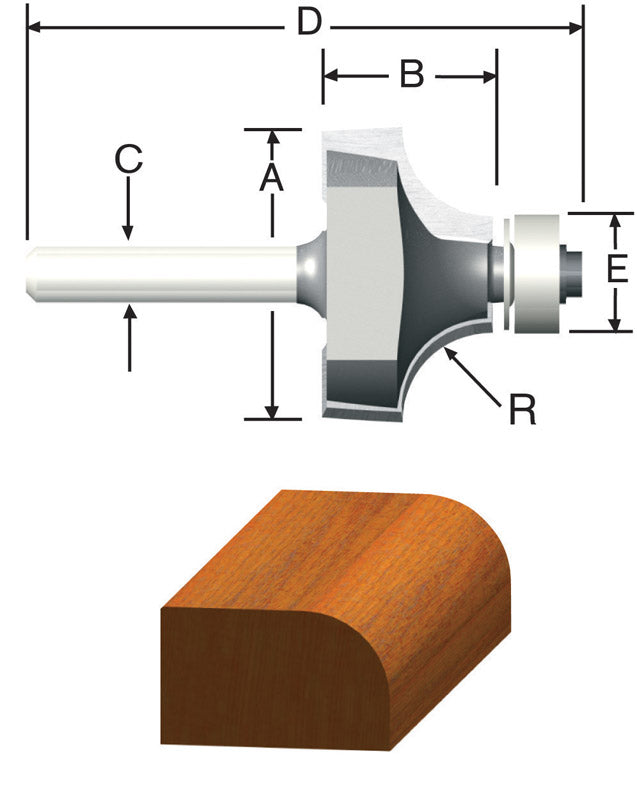 Irwin 8-1/4 in. D X 5/8 in. Classic Carbide Circular Saw Blade 24 teeth 1 pk Dremel Ultra-Saw Diamond Cutting Wheel 1 pc Vermont American 3/4 in. D X 1/8 in. X 2-1/8 in. L Carbide Tipped Round Over Router Bit 