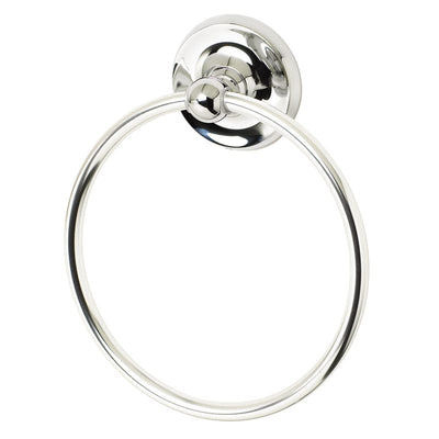 Ives 2.13 in. H X 1 in. W X 1.38 in. D Satin Nickel Brass Ball Catch OakBrook Polish Chrome Towel Ring Zinc 