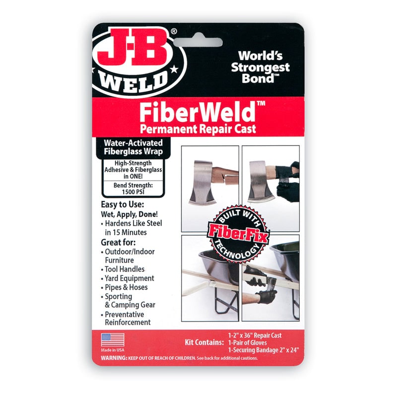 J-B Weld FiberWeld High Strength Epoxy Adhesive Permanent Fabric Adhesive 1 pc 