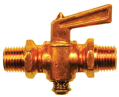 JMF Company 1/4 in. MIP MIP Brass Pipe Valve 