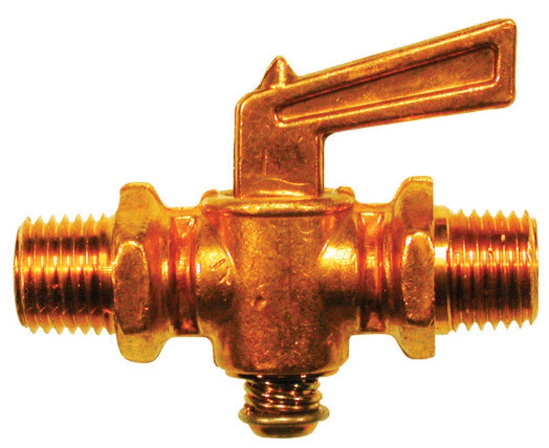 JMF Company 1/4 in. MIP MIP Brass Pipe Valve 