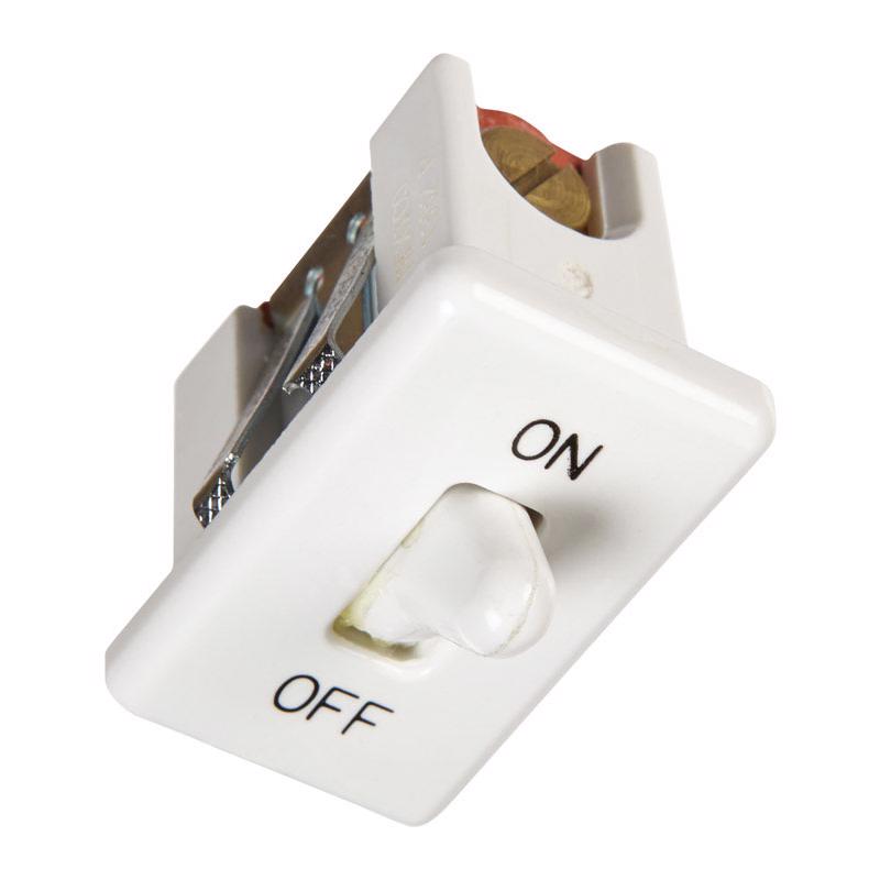 Jandorf 20 amps Single Pole Snap-In Toggle Appliance Switch White 1 pk 