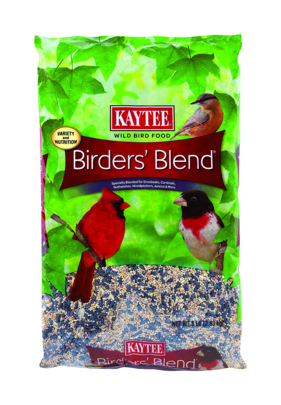 Kaytee Birders Blend Songbird Black Oil Sunflower Seed Wild Bird Food 8 lb 