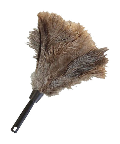 Legrand Round Metal Fan Box Ivory Unger Ostrich Feather Duster 20 in. L 1 pk 