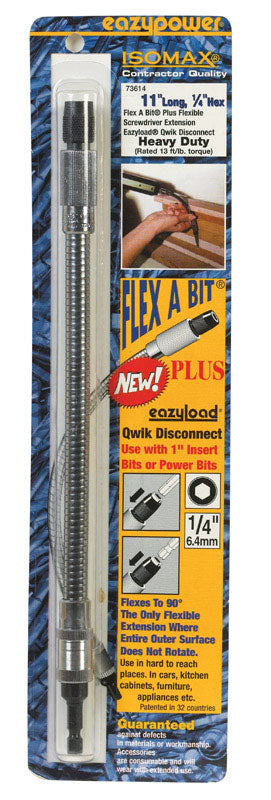 Lemax Multicolored Ice Fishing Christmas Village 4.13 in. Eazypower Isomax 11 in. Hardened Steel Flexible Screwdriver Extension 1/4 in. Hex Shank 1 pc 