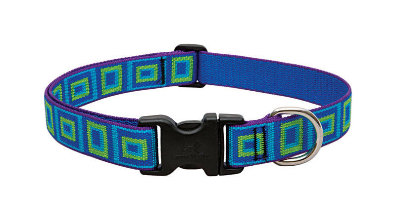Lupine Pet Original Designs Multicolor Sea Glass Nylon Dog Adjustable Collar 