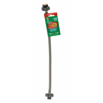 M-D 1/8 in. H X 72 in. L Prefinished Satin Brass Aluminum Seam Binder Fluidmaster 3/8 in. Compression X 1/2 in. D FIP 30 in. Stainless Steel Supply Line 