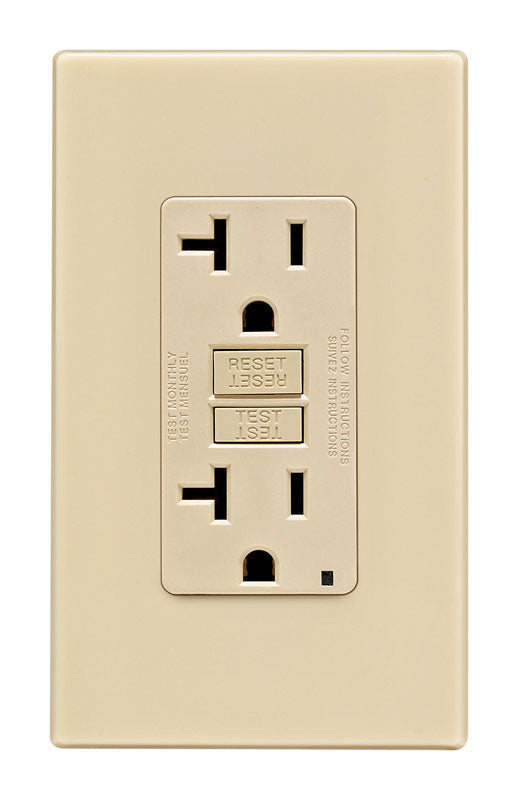 M-D Beige Aluminum Weatherstrip Set For Magnetic 84 in. L X 3/16 in. Leviton 20 amps 125 V Duplex Light Almond Outlet/Wallplate 5-20R 1 pk Leviton 20 amps 125 V Ivory GFCI Outlet 5-20R 1 pk 