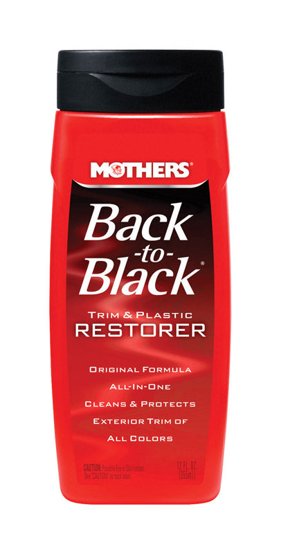 Mothers Back-To-Black Plastic and Trim Restorer Liquid 12 oz 