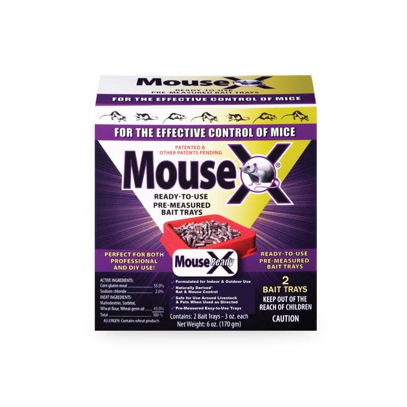 MouseX Non-Toxic Bait Pellets For Mice and Rats 6 oz 2 pk 