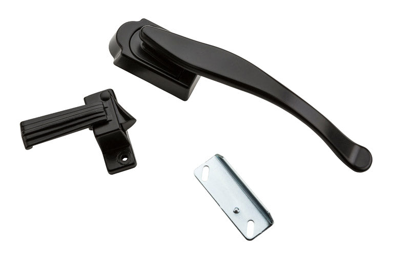 National Hardware Black Zinc Lever Latches 1 pk 