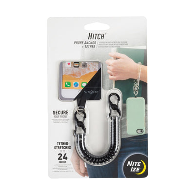 Nite Ize Hitch Black Phone Anchor and Tether For All Mobile Devices 