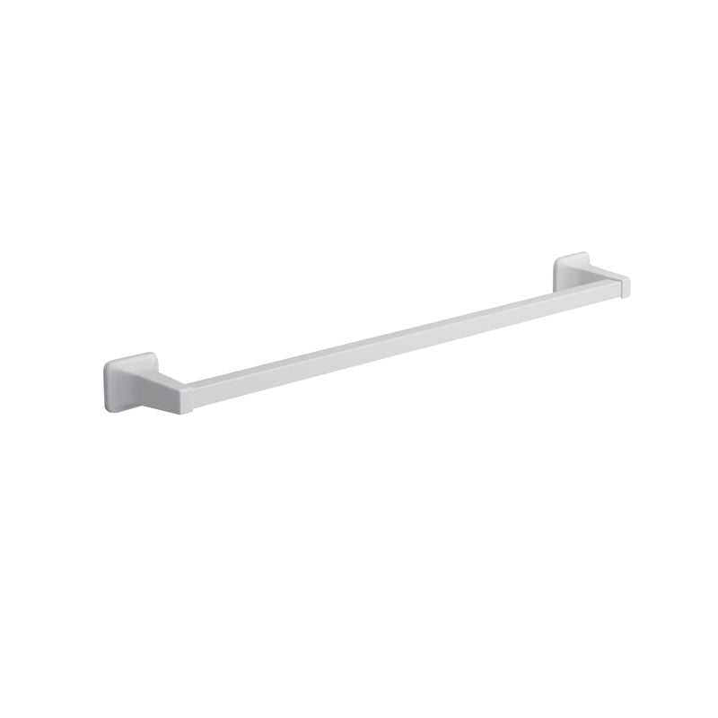 OakBrook Satin White Towel Bar 24 in. L Die Cast Zinc 